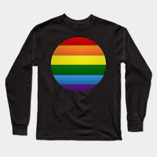 Ping Pong Gay Pride Lgbt Rainbow Flag Long Sleeve T-Shirt